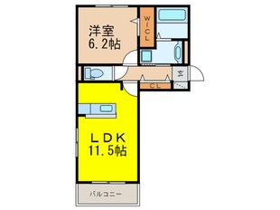 ロイヤルコート空港南の物件間取画像